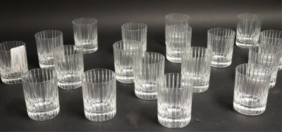 Image for Lot Set of 18 Baccarat Hermonie Double Old Fashioned's