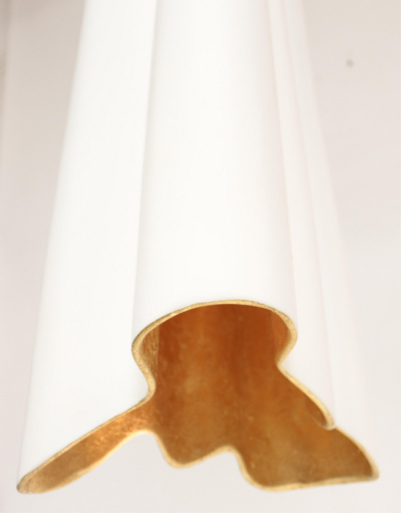 Contemporary Ceramic "Hanging Drape" Lantern