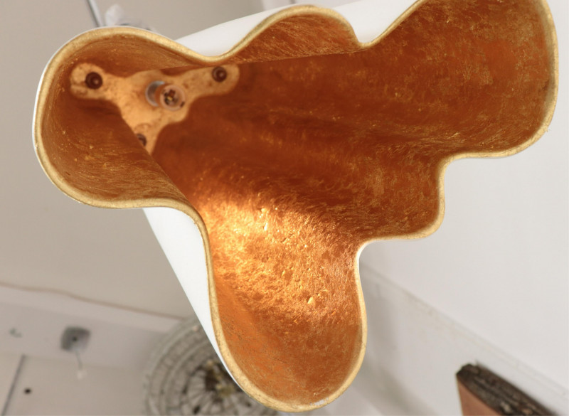 Contemporary Ceramic "Hanging Drape" Lantern