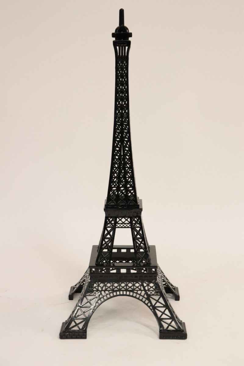 Large Enameled Metal Model of the Eiffel Tower