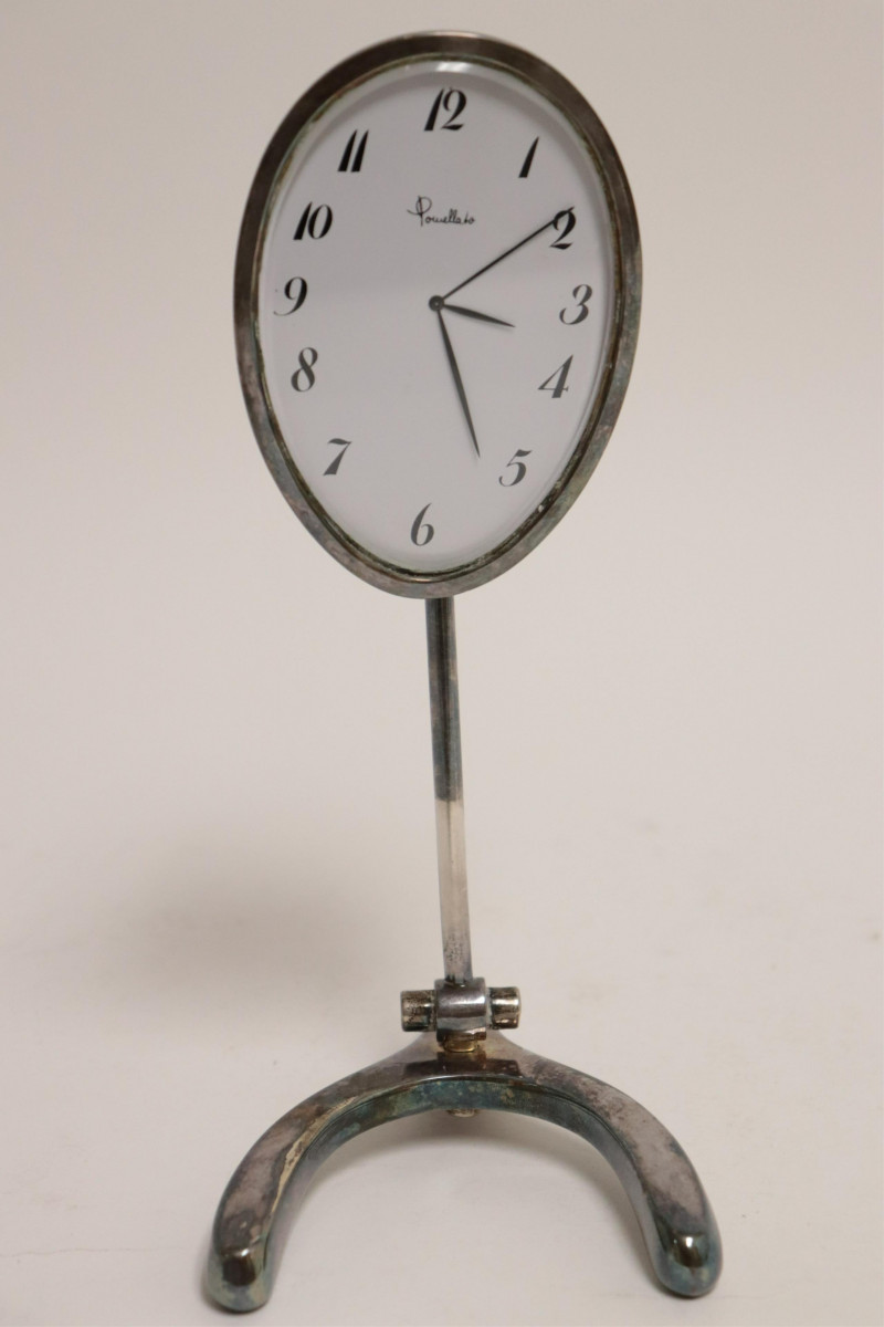Pomellato Sterling Silver Desk Clock