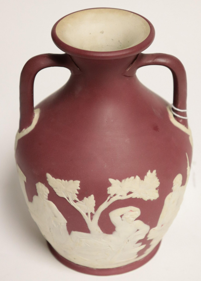 Wedgwood Crimson Jasper Dip Portland Vase