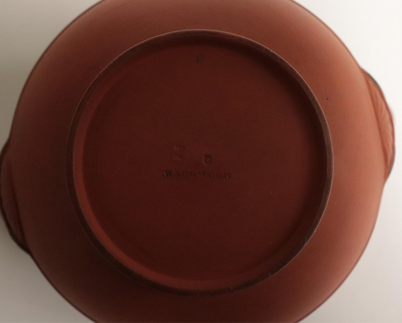 3 Wedgwood Rosso Antico Containers