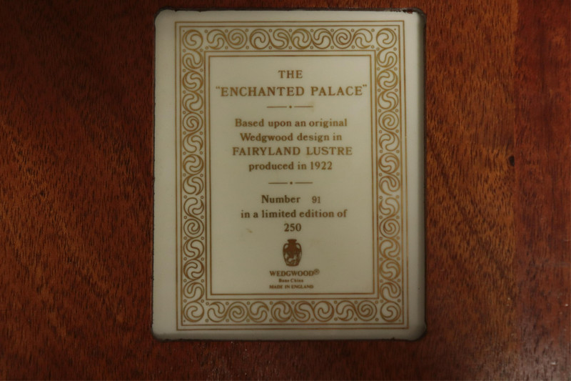 Wedgwood Fairyland Lustre Plaque Enchanted Palace