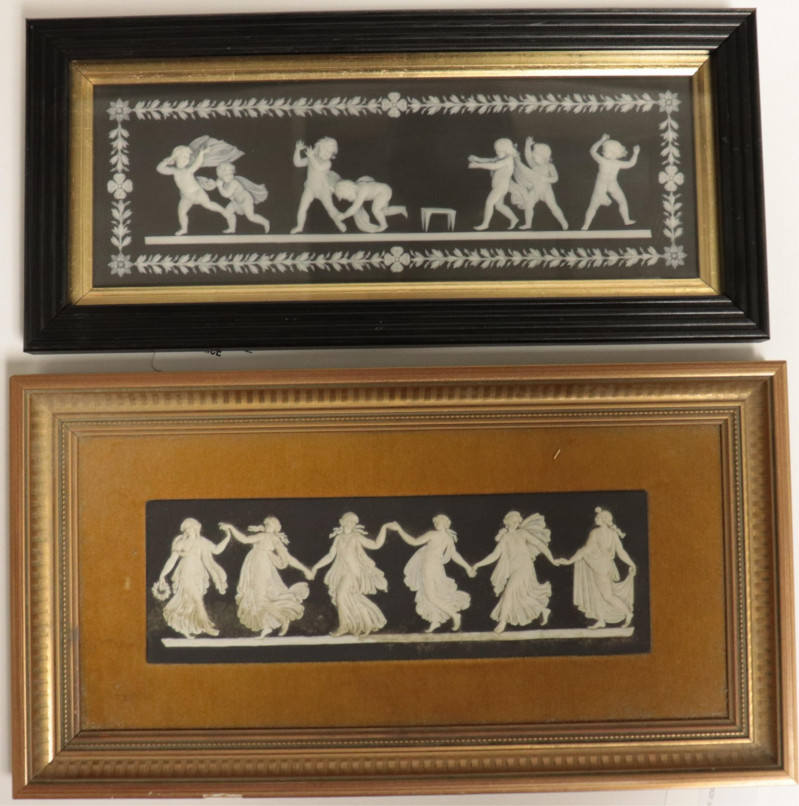 2 Wedgwood Plaques in Black