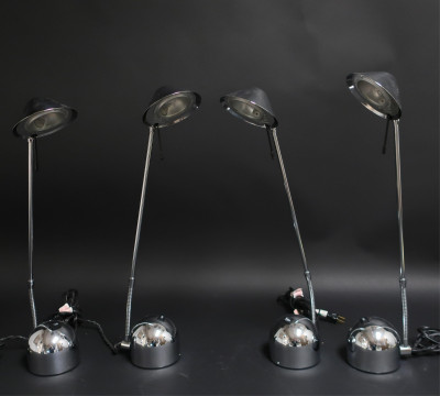 Image for Lot 4 Origina Articulated Chrome Desk Lamps