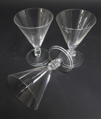 37 Pieces of Contemporary Clear Glass Stemware