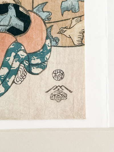 Possibly Utagawa Toyokuni, 3 Woodblock Prints of Kabuki Actors