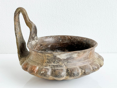Sassanian Ceramic Vessel with Lobed Body