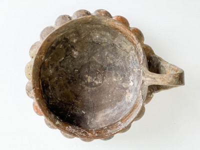 Sassanian Ceramic Vessel with Lobed Body
