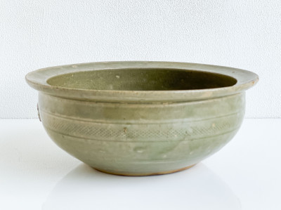Image for Lot Chinese Yaozhou Style Celadon Glazed Ceramic Bowl
