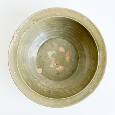 Chinese Yaozhou Style Celadon Glazed Ceramic Bowl