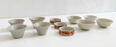 Asian Shallow Dishes and Bowls, 11 Pieces