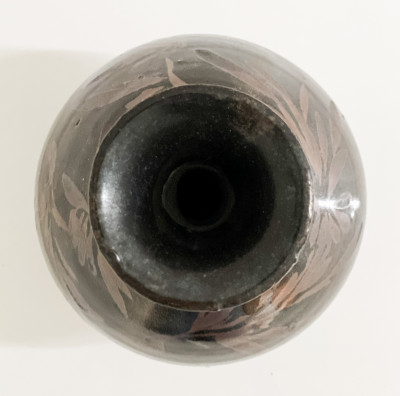 Chinese Song Style Black and Russet Glazed Ceramic Vase
