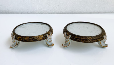 Image for Lot Pair of Chinese Ceramic Stands