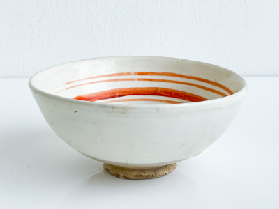 Chinese Cizhou Style Polychrome Painted Ceramic Bowl
