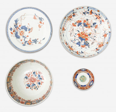 Image for Lot Chinese Imari Export Porcelain Dishes