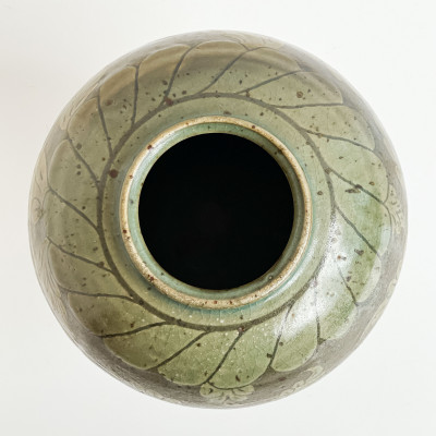 Chinese Stoneware Jar with Song Style Decoration