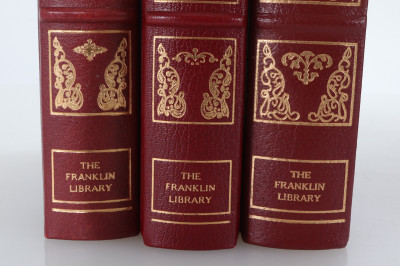 Franklin Press 7 Vols Red Leather Shakespeare
