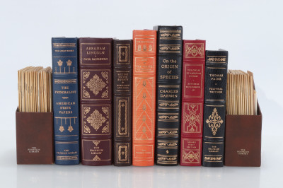 Image for Lot Franklin Press Leather Bound Books Hist, Eco, Sci