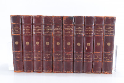 Image for Lot Ten Volumes Leather Bound Century Dictionary