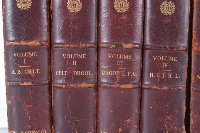 Ten Volumes Leather Bound Century Dictionary