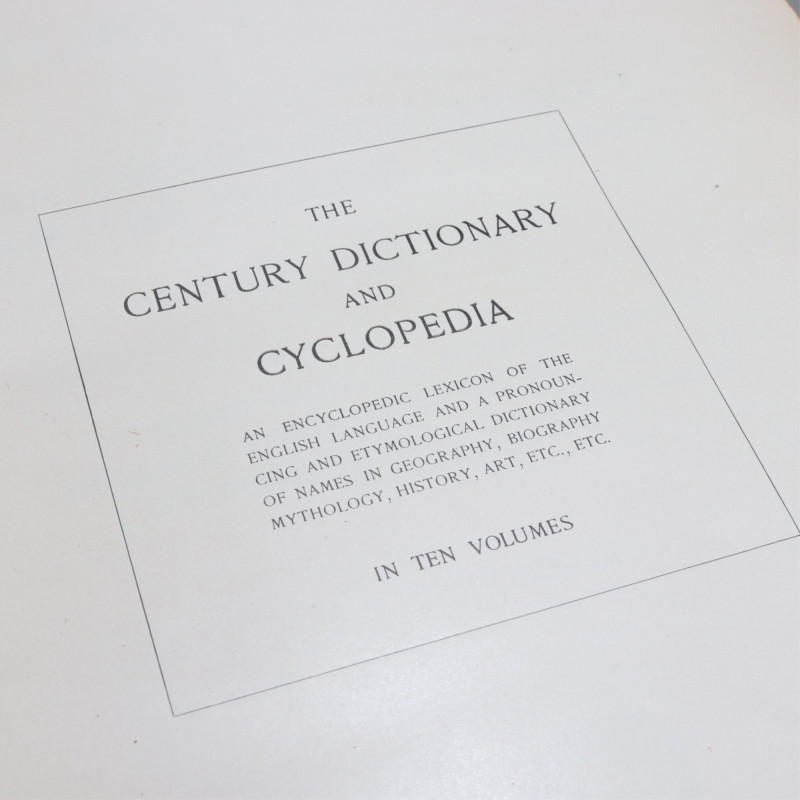 Ten Volumes Leather Bound Century Dictionary