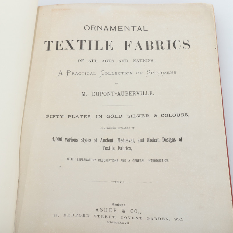 Dupont-Auberville Ornamental Textile Fabrics