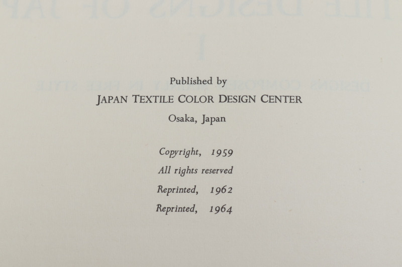 Japanese Textile Designs Book Lot