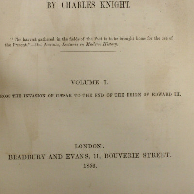8 Volumes History of England Knight