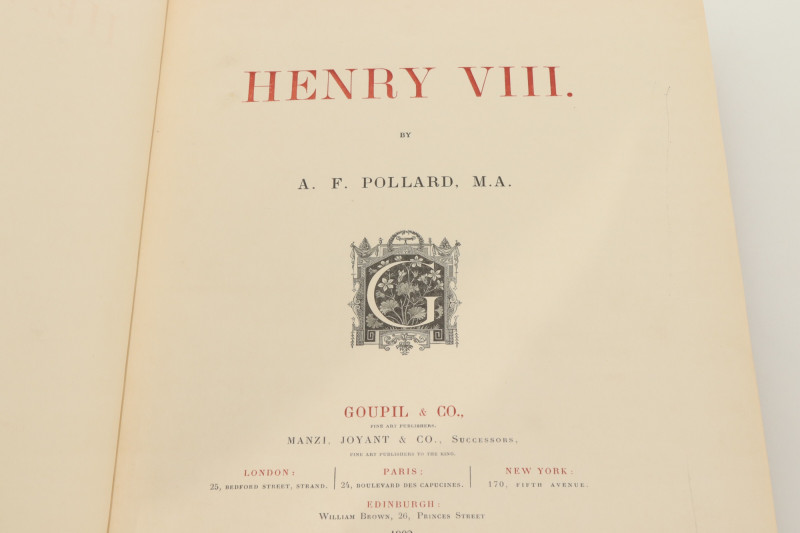 HENRY VIII - A. F. Pollard- 1902
