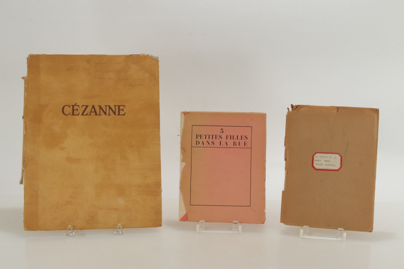 3 French Books - Cezanne Portfolio - others