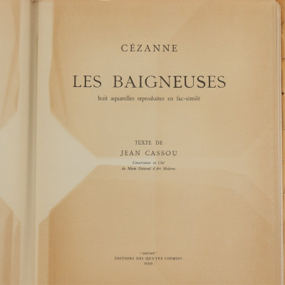 3 French Books - Cezanne Portfolio - others