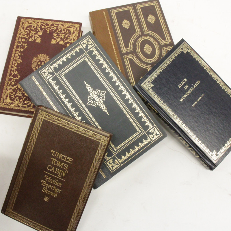 Leather Franklin and Hamilton Press Books