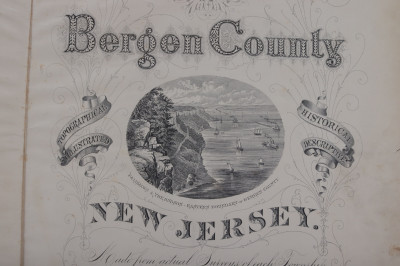 Topographical Atlas of Bergen County NJ (US) 1876