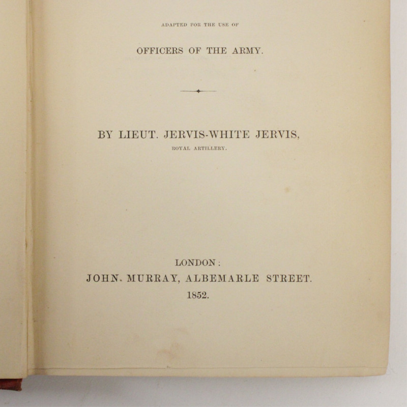Lt. Henry Jervis-White Jervis Manual of Field