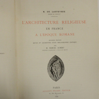 3 Books French Religious Architecture