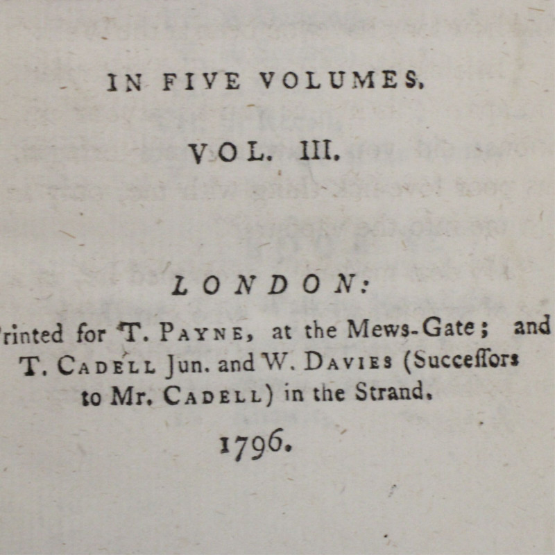 Camilla 5 Volumes 18th C. F. Burney