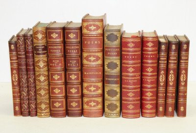 Image for Lot 13 Leatherbound Volumes Poetry