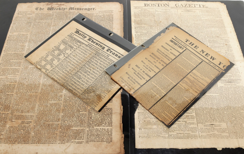 Collection of 19th C. New England Newspapers
