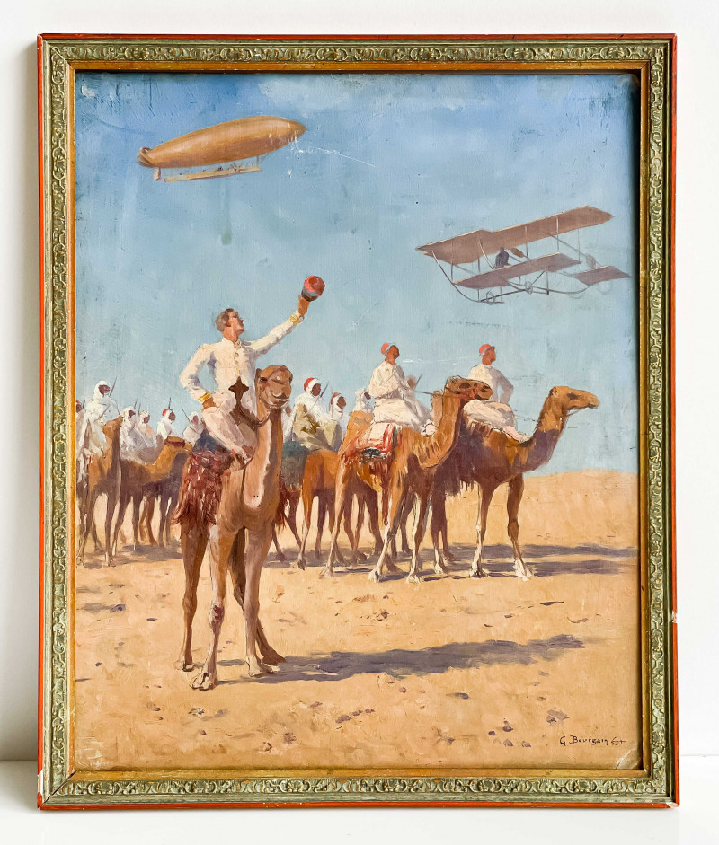 Gustave Bourgain - Untitled (Camels and Riders)