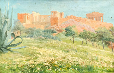 Image for Lot Pierre André Brouillet - View of the Acropolis of Athens