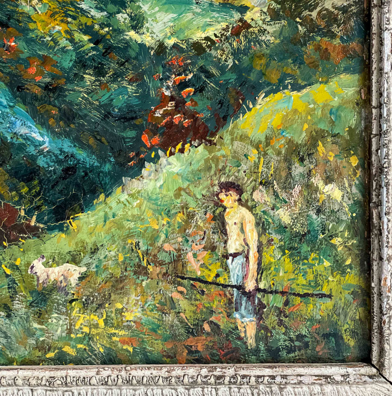 William S. Copp - Untitled (Shepherd in Landscape)