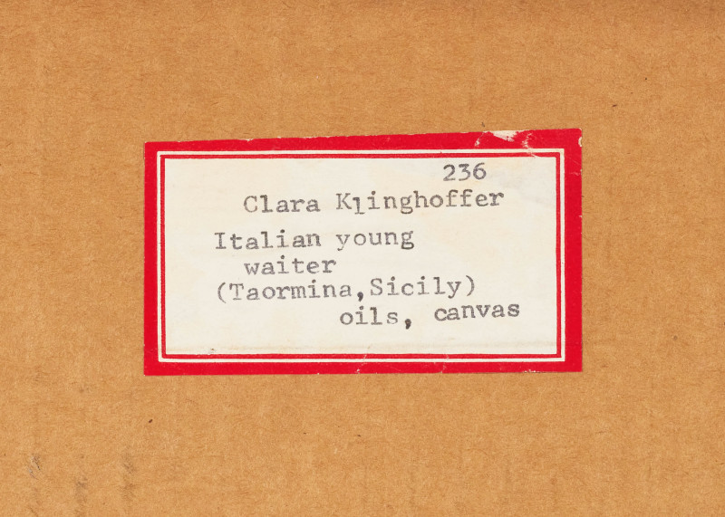 Clara Klinghoffer - Young Italian Waiter