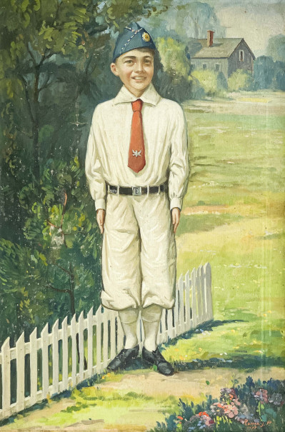 Image for Lot Roman J. Prybot - Portrait of a Boy Scout