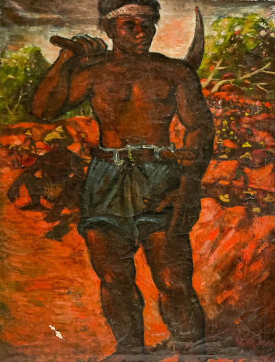 Artist Unknown - Portrait of Man in Field