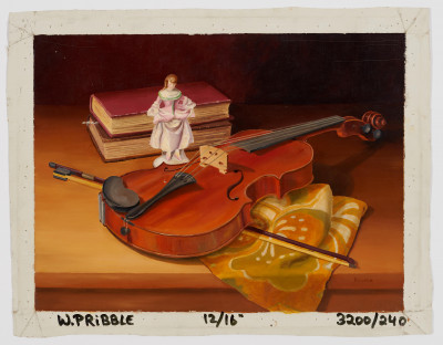 William Pribble - Violin with Two Books