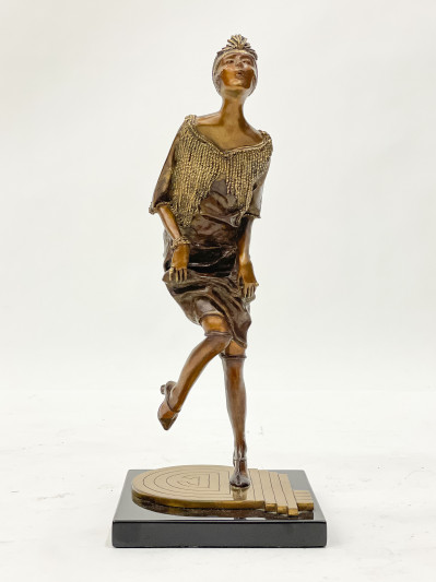 Image for Lot Corinne Weinberg - Dancing Flapper Figure