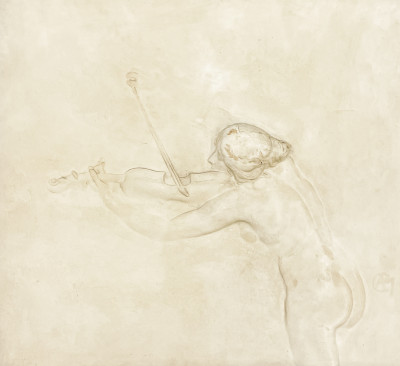 Image for Lot Alexandre Charpentier - Femme au Violin