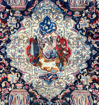 Kashmar Persian Pictorial Carpet